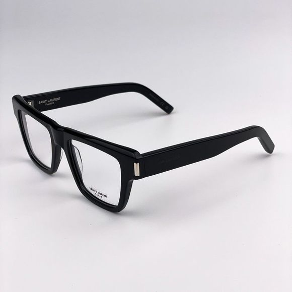 Saint Laurent  SL 469 Wave 001 Sunglasses Black Smoke Square Unisex - Picture 6 of 12